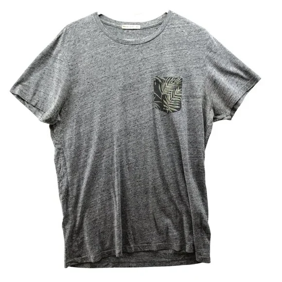 Marine Layer T Shirt Mens M/L Gray Short Sleeve Crewneck Pocket Tee Heather - Picture 1 of 8